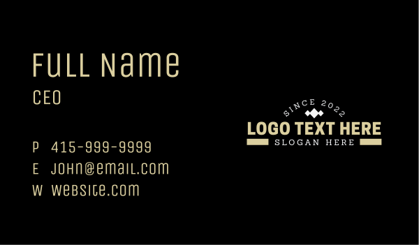 Masculine Apparel Wordmark Business Card Design Image Preview