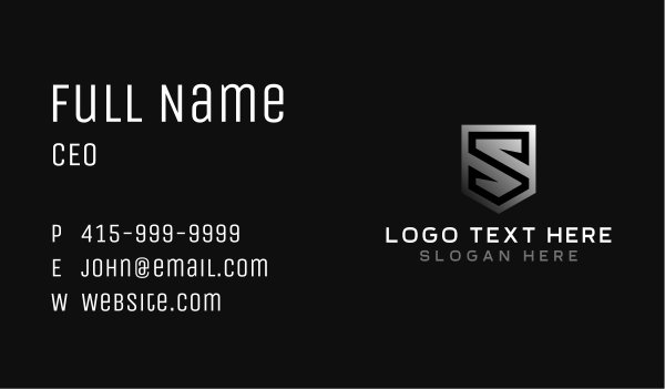 Gamer Letter S Business Card Design Image Preview