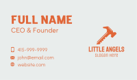 Orange Hammer Key  Business Card Image Preview