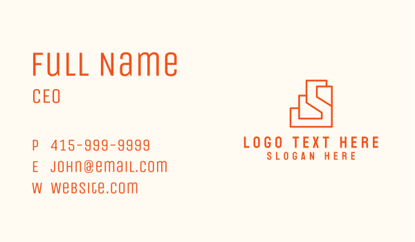Architect Letter S Business Card Design Image Preview