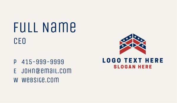 Political American Flag Business Card Design Image Preview