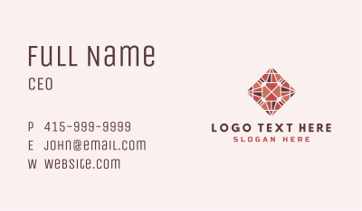 Floor Tile Pattern Business Card Image Preview