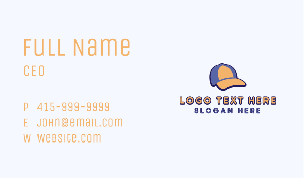 Fashion Cap Clothing Business Card Design Image Preview