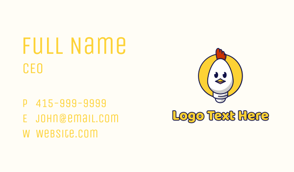 Chicken Egg Incubator Business Card Design Image Preview