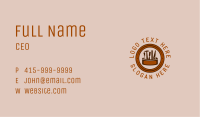 Rustic Carpentry Toolbox Business Card Image Preview