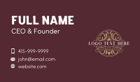 Ornamental  Luxury Crest Business Card Image Preview