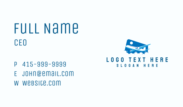 Travel Jet Plane Business Card Design Image Preview