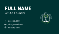 Nature Tree Wellness Meditation Business Card Image Preview