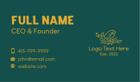 Gold Bird Nest  Business Card Image Preview