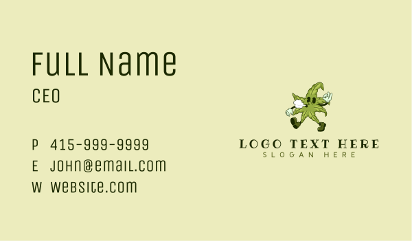 Marijuana Smoke Weed Business Card Design Image Preview