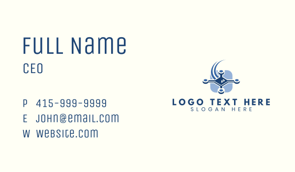 Fast Drone Recording Business Card Design Image Preview