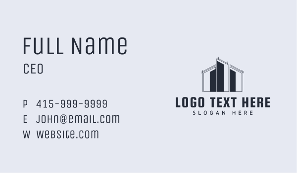 Structure Construction Architecture Business Card Design Image Preview