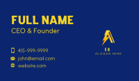 Electric Bolt Letter A  Business Card Image Preview