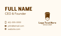 Coffee Cup Chat Business Card Image Preview