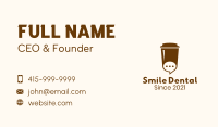 Coffee Cup Chat Business Card Image Preview
