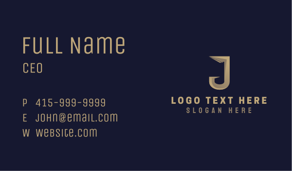 Generic Golden Brand Business Card Design Image Preview