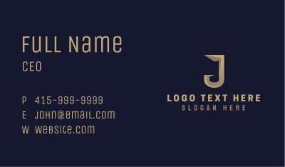 Generic Golden Brand Business Card Image Preview
