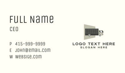 Forwarding Truck Logistics Business Card Image Preview