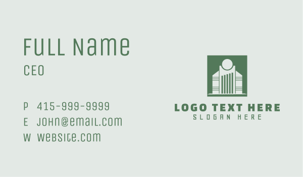 Green Metropolis Hotel Business Card Design Image Preview