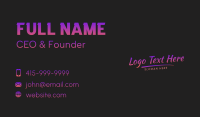 Gradient Generic Wordmark  Business Card Image Preview