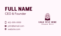 Woman Face Beauty Business Card Design