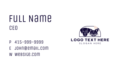Dog Cat Animal Shelter Business Card Image Preview