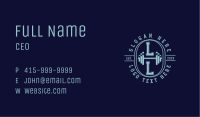 Dumbell Gym Monogram Business Card Image Preview