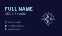 Dumbell Gym Monogram Business Card Image Preview