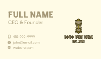 Traditional Tiki Statue Business Card Image Preview