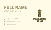 Traditional Tiki Statue Business Card Image Preview