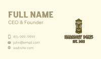 Traditional Tiki Statue Business Card Image Preview