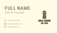 Traditional Tiki Statue Business Card Image Preview