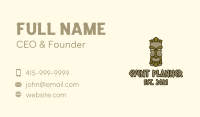 Traditional Tiki Statue Business Card Image Preview