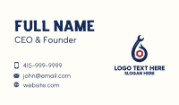 Wrench Bolt Plumbing Business Card Image Preview