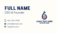 Wrench Bolt Plumbing Business Card Preview