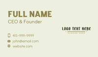 Vintage Apparel Brand Business Card Image Preview