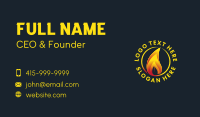 Eco Friendly Flame Business Card Preview