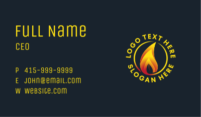 Eco Friendly Flame Business Card