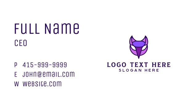 Purple Nocturnal Owl Business Card Design Image Preview