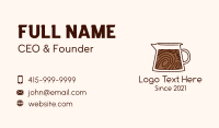 Brown Coffee Carafe Business Card Image Preview