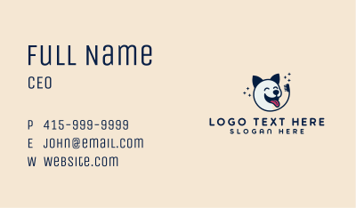 Puppy Dog Pet Care Business Card Image Preview