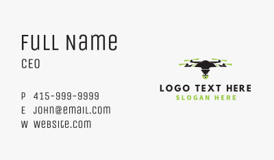 Drone Aerial Shots Business Card Image Preview