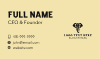 Safari African Elephant  Business Card Image Preview