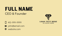 Safari African Elephant  Business Card Image Preview