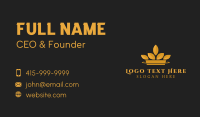 Leaf Crown Jewelry Business Card Design