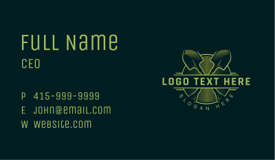 Shovel Landscaping Garden Business Card Image Preview