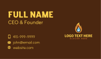 Fire Ice Fuel Temperature Business Card Image Preview