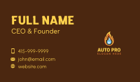 Fire Ice Fuel Temperature Business Card Image Preview