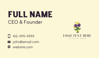 Violet Flower Illinois Business Card Design