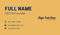 Retro Shadow Wordmark Business Card Image Preview